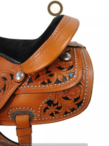 Selle artisanale en cuir véritable léger de qualité supérieure Performance Gear Western Barrel Racing and Horse Shows - Product Image 4