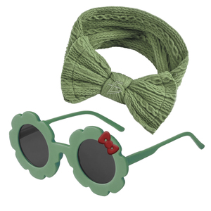 Set di Fascia per Capelli con Fiocco e Occhiali in 4 Colori Radiosi con Lenti Ottiche UV400 - Product Image 5