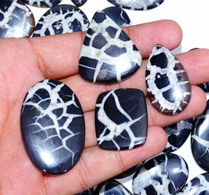 Piedra preciosa suelta septariana Natural de alta calidad, piedra preciosa de cabujón de tamaño libre, lote al por mayor, fabricación de joyas de piedras preciosas septarianas finas - Product Image 6