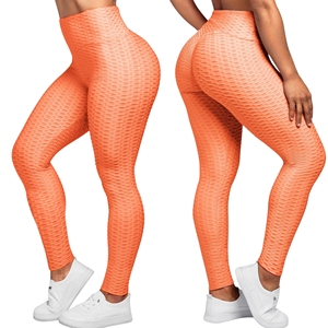 Mallas de gimnasio de tiro alto para mujer, cómodas, sin costuras para entrenamiento de verano, Yoga, costuras duraderas con patrón sólido de talla grande - Product Image 1