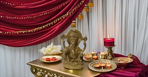 Modern Design Lord Ganesha <b>Statue</b> Idol Brass Metal Pooja Idol for Home Decor <b>Religious</b> Ganesh Murti Showpiece for Puja - Product Image 6