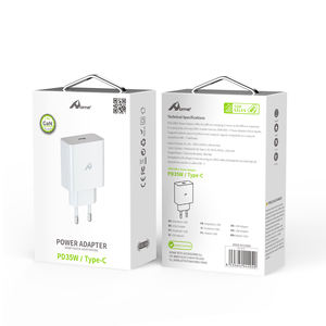 Enjoy GAN 35W QC3.0 Cable de carga de 2 a 1, adaptadores seguros para teléfono y auriculares, salida 5V3A, conexión 25A, UE - Product Image 2