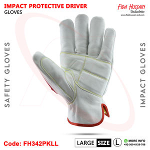 Best Selling TPR Impact Resistant Goatskin Leather Driver <b>Gloves</b> Outdoor Working & Driving <b>Gloves</b> From Pakistan - Product Image 3