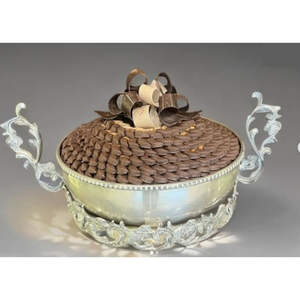 Bol à chocolat en métal de luxe moderne, durable et écologique, bol de table pour les fêtes, utilisation domestique - Product Image 1