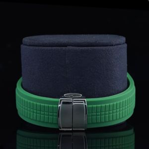 Reloj de Pulsera Unisex de Acero Inoxidable con Diamantes de Moissanita Verdes, Automático, Resistente al Agua, con Esfera de Cristal y Acabado VVS - Product Image 3