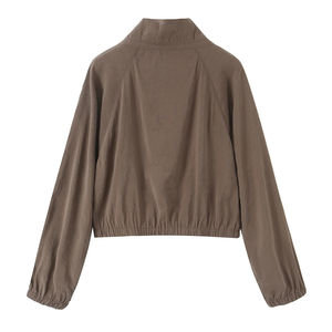 Nuevo 2025 All Seasons Casual Color sólido Abrigo de manga larga y pantalones largos Conjunto de dos piezas para mujer Transpirable de secado rápido - Product Image 4