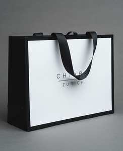 Sacs cadeaux à logo personnalisé avec poignées Pochettes d'emballage réutilisables personnalisées pour mariages, événements et magasins de détail entièrement personnalisées - Product Image 6