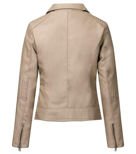 Vente chaude Respirant Confortable 2024 Cuir Meilleur Design Produit Premium Service OEM High Street Femmes Vestes En Cuir - Product Image 2