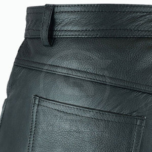 Pantalones de Cuero Casuales Ligeros para Hombre, Estilo Único, Hechos a Medida, con Lavado Oscuro y Cierre de Botones - Diseño Personalizable - Product Image 6