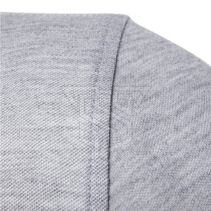 เสื้อยืดโปโลสำหรับผู้ชายผ้าคอตตอน/ใยไผ่สวมใส่สบาย - Product Image 6