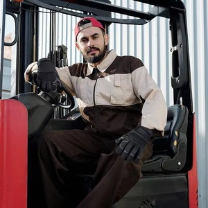 Gants de mécanicien unisexes robustes de haute qualité Gants de travail acharnés respirants anti-vibration avec revêtement en Latex souple Soudage de sécurité - Product Image 4