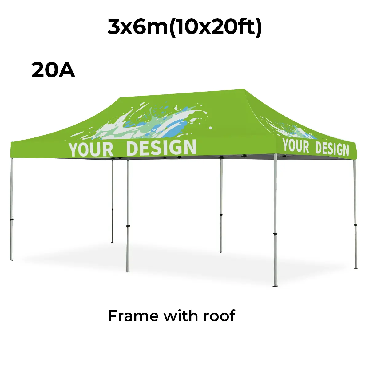 Show Tent Aluminum Frame Folding Waterproof Gazebo Pop Up Canopy Tent For Printed 10x10 10x20 Outdoor Event Party Trade Show Custom Logo