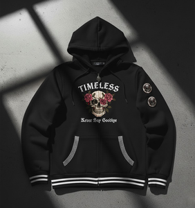 Sweat à capuche thermique streetwear vintage délavé à l'acide en molleton 100% coton lourd d'hiver personnalisé pour hommes - Product Image 2