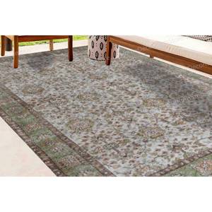 Antique Decor Printed <b>Rug</b>, Luxury Farmhouse Brown Living Room <b>Rug</b>,<b>Chenille</b> <b>Rug</b> - Product Image 2