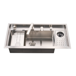 <span class=keywords><strong>Tik</strong></span> <span class=keywords><strong>Tok</strong></span> Tendances Évier fait à la main 100*50cm Conception dissimulée avec accessoires en SUS 304/201 - Product Image 4