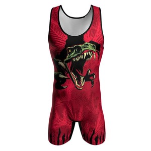 Singletes de Lucha Personalizados al por Mayor, Populares a Nivel Mundial, con Patrón Sublimado, Tallas Grandes, Ligeros, de Secado Rápido y Transpirables, de Poliéster - Product Image 5