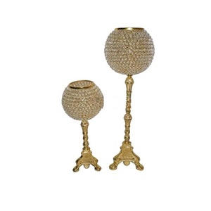 Candelabro chapado en oro de 5 brazos, candelabro brillante pulido para el suelo del jardín del hogar, candelabro decorativo para el hogar, diseño elegante - Product Image 6