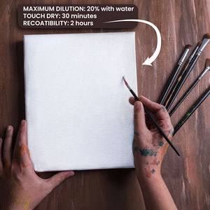 ACRYLIC GESSO White 800gm Primer for Acrylic Painting Surface Prep Medium for Acrylic <b>Paint</b> and <b>Oil</b> <b>Paint</b> - Product Image 4