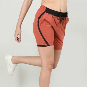 Short d'entraînement de fitness personnalisé de haute qualité pour femmes respirant éponge polaire taille élastique poches à séchage rapide 100% coton - Product Image 6