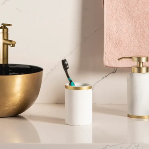 Soporte de cepillo de dientes artístico para un estilo de baño elegante y funcional soporte de cepillo de dientes minimalista para uso diario hecho a mano - Product Image 4