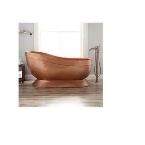 Super Quality Handmade Copper and Steel Bath Tub Manufacturer New Arrival Handcrafted Large Bath Tub Supplier from India