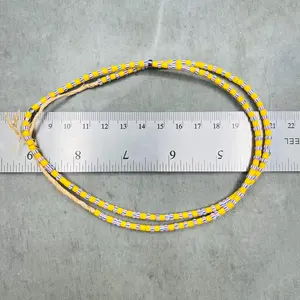 Venetian Vintage Small Striped Seed Crystal Lampwork & <b>Glass</b> <b>Beads</b> <b>Bracelet</b> Inspired by African Trade for Jewelry Making - Product Image 4