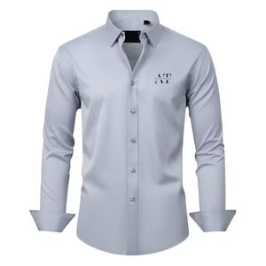 Chemise Habillée Homme Manches Longues Qualité Supérieure Couleur Personnalisée Bouton Unique pour Homme - Product Image 5