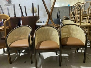 Emballage de courrier en bois naturel Villa de ferme Matériau de conception traditionnelle Chaise De café en bois de chêne et de frêne Chaise de canapé - Product Image 2