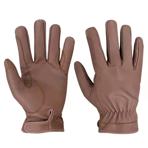 Gants d'équitation légers et à séchage rapide avec étiquetage privé, logo personnalisé, fabriqués en cuir véritable - Product Image 6