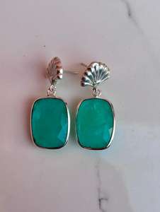 925 Sterling Silver Paraiba <b>Tourmaline</b> Handmade <b>Earring</b> , Beautiful Women <b>Earring</b> . - Product Image 3