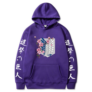 เสื้อฮู้ดแขนยาวผู้ชาย ผ้าฝ้าย 100% กันลม ระบายอากาศ พิมพ์ลาย/ปักโลโก้ตามสั่ง ลายอนิเมะ Attack on Titan - Product Image 6