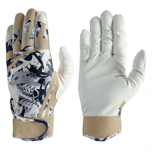 Gants de frappe de baseball en cuir résistant, logo personnalisé en gros OEM, paume antidérapante, respirant, gants de frappe de softball - Product Image 6