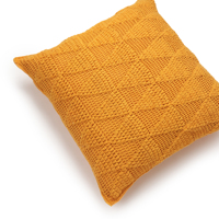 Housse de coussin carrée en coton naturel fait main au crochet, fermeture éclair, personnalisable, décoration d'intérieur, portable, motif floral vintage