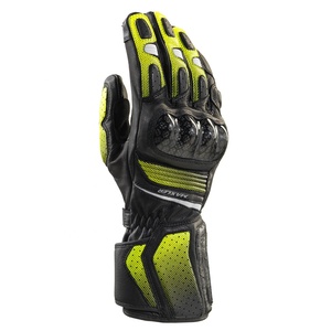 Guantes Largos de Cuero para Motociclismo de Alta Protección con Nudillos Reforzados - Product Image 1