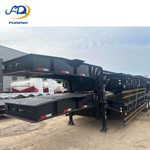<span class=keywords><strong>Semi</strong></span>-remorque surbaissée Fudeng noire à 3 essieux, <span class=keywords><strong>13</strong></span> m, 80 tonnes, en acier haute résistance, pour le transport de machines lourdes - Product Image 6