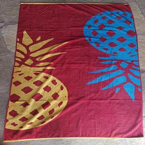 Toalla de playa Jacquard algodón orgánico 100% estampado floral - Product Image 4