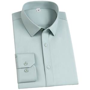 Chemise Oxford pour hommes 100% coton de haute qualité, couleur unie, rayée, nouveauté, vente à chaud, simple boutonnage - Product Image 6