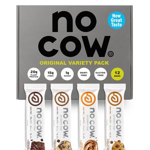 No Cow Vegan Protein Bars, Upgraded Original Variety Pack Pack of 12 - Product Image 5