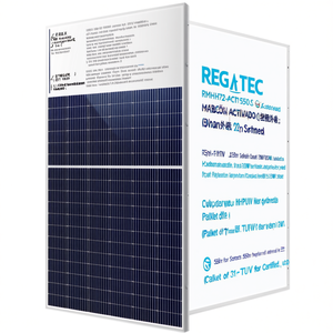 แผงโซลาร์เซลล์แบบโมโนคริสตัลไลน์ครึ่งเซลล์ REGITEC RMH72-550S1 550W (พาเลทบรรจุ 31 แผง) - ได้รับการรับรองมาตรฐาน TUV - Product Image 2