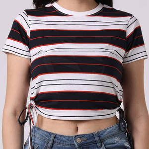 Vente en gros de top court 1 pièce pour femmes, vêtements d'été, haut court de jogging, haut court quantité minimale de commande bas respirant pour femmes - Product Image 2