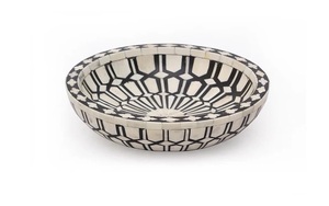 ชามเสิร์ฟสลัดทรงกลมดีไซน์คลาสสิกชามผลไม้ไม้เนื้อแข็งเครื่องครัวทำจากเรซิ่น - Product Image 5