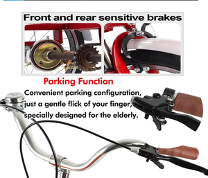 Triciclo Plegable para Adultos con Suspensión Delantera, Canasta de Compras, Asiento/Manillar Ajustables, Sistema de Frenos Perfecto - Product Image 4