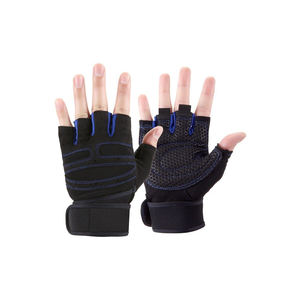. Gants d'haltérophilie rembourrés réglables en maille respirante antidérapante support de poignet de paume pour l'entraînement de musculation - Product Image 4