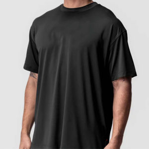 T-shirt oversize pour homme, luxe, coton lourd 240 g/m², épaules tombantes, streetwear, haute qualité, personnalisable, tendance, haut décontracté - Product Image 6