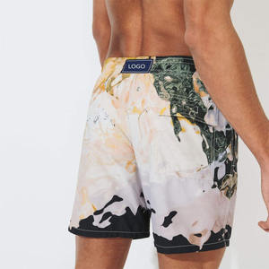 Shorts de bain unisexes personnalisés de haute qualité avec logo imprimé par sublimation, boardshorts, shorts de plage, 100% polyester, séchage rapide, personnalisable - Product Image 5