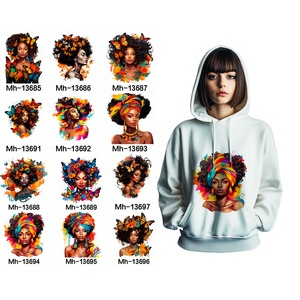 June 1st เตารีดผู้หญิงผิวดำ<span class=keywords><strong>ส</strong></span>วยๆรีดบนแพทช์ Dtf พร้อมที่จะกดการถ่ายเทความร้อนพิมพ์เสื้อผ้ารีดติด - Product Image 1