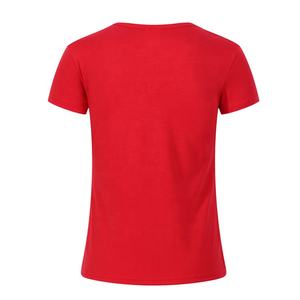 Camisetas de Mujer con Cuello en V, Estilo Urbano, 92% Algodón, 8% Elastano, Antiarrugas, Secado Rápido, Impresión de Serigrafía Personalizada, Corte Regular - Product Image 6