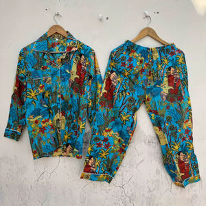 Conjunto de Pijama de Algodón para Mujer para Dormir - Product Image 1