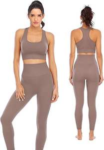 Ensemble de vêtements de sport de yoga et de course à pied pour femmes à séchage rapide entraînement de fitness taille haute avec fonction de taille plus ensembles d'entraînement pour femmes - Product Image 2