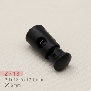 Vente en gros d'usine : Bloque-cordon en plastique ABS sans nickel, à ressort, simple ou double trou, pour cordon de serrage et accessoire de sac - Product Image 1